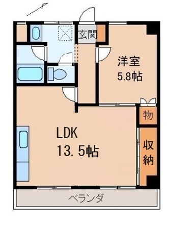 リベラルパレス堀止の物件間取画像